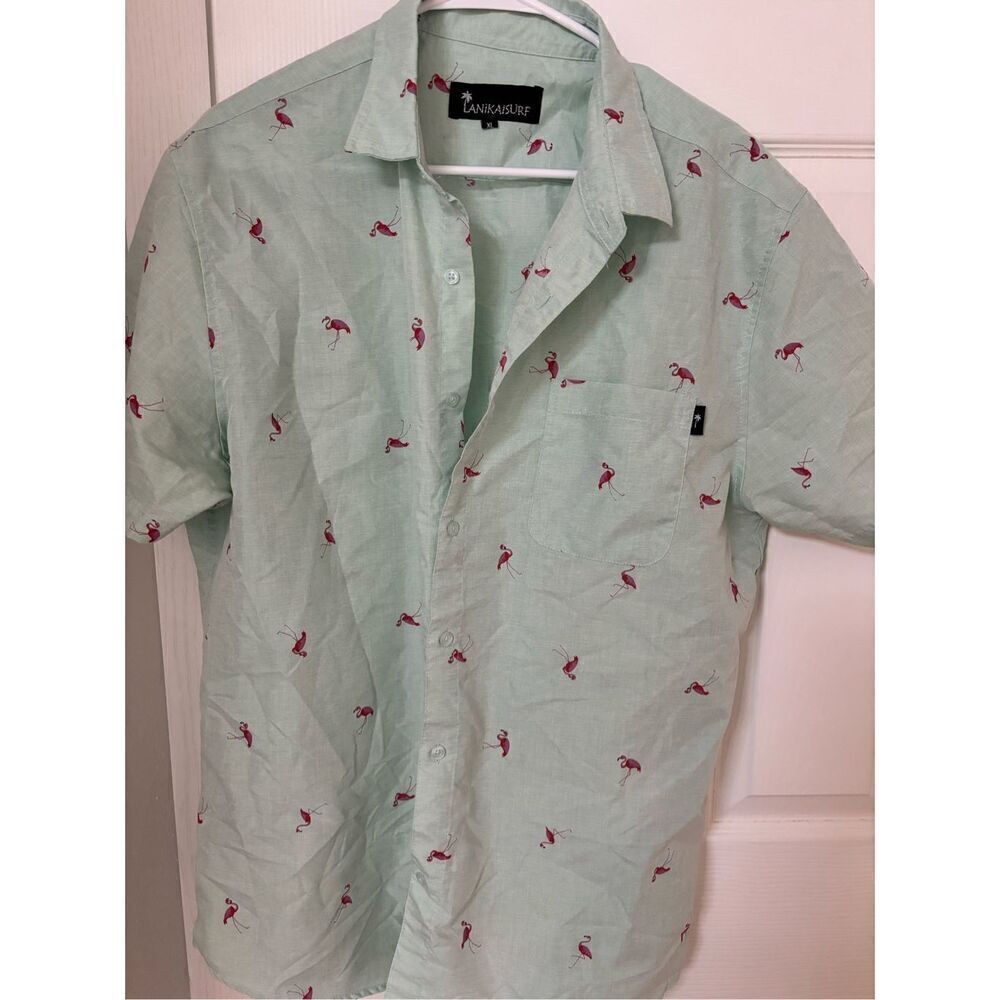 Men’s Flamingo Button Down